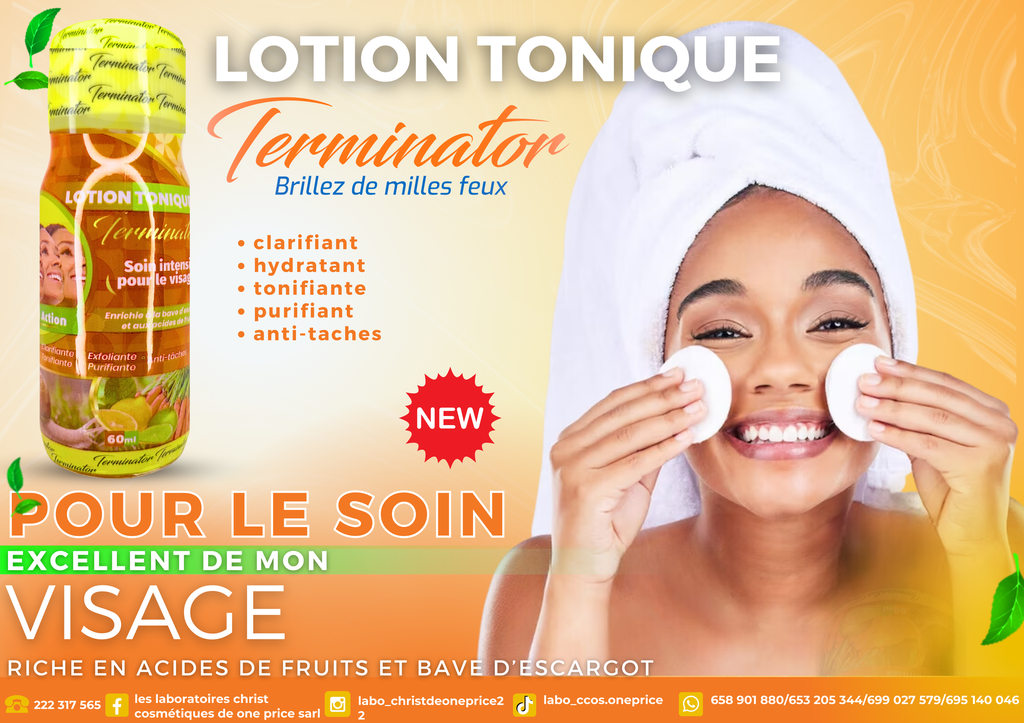 Lotion Tonifiante Terminator Faciale 60 ml